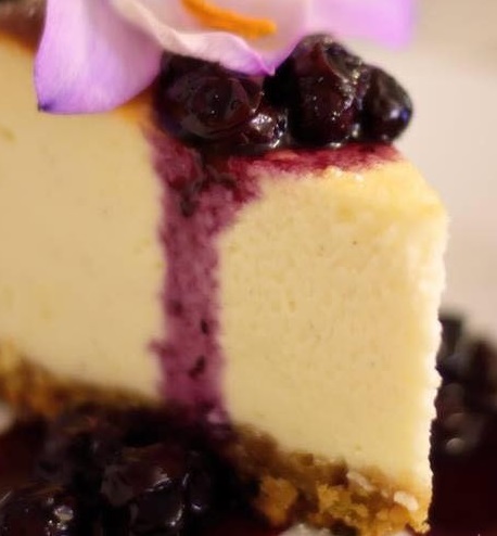 Nutty Blueberry Cheesecake