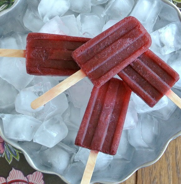 Blackberry and Grape Popsicles