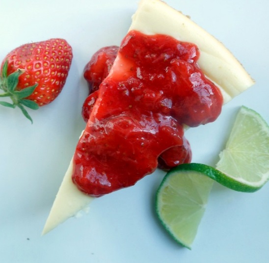 Tequila, Strawberry & Lime Cheesecake
