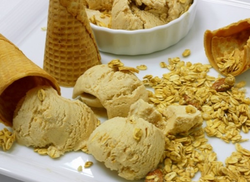 Almond Butter Crunch Ice Cream