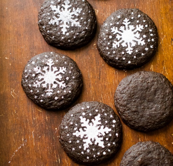 Dark Chocolate Gingersnap Biscuits
