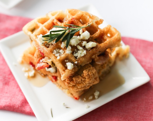 Savory Chicken and Waffle Sliders