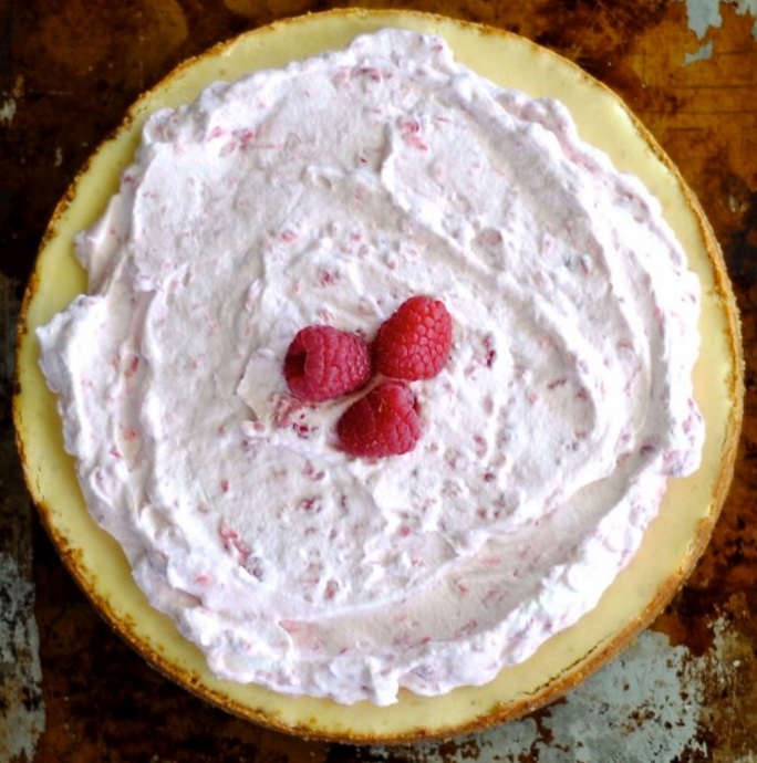 Key Lime & Raspberry Cream Pie