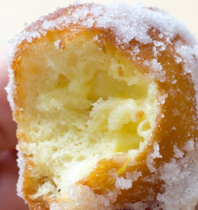 Vanilla Marshmallow Cream Filled Donuts