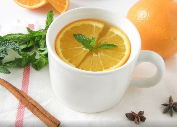 Homemade Orange Ginger Mint Tea