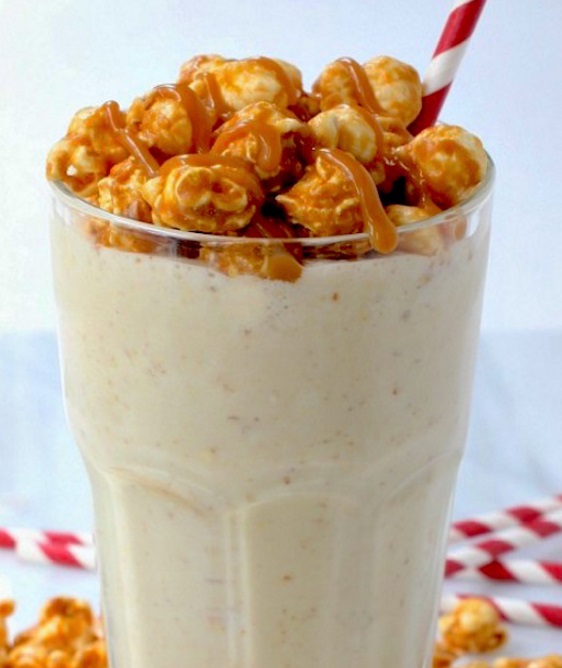 Sweet ‘n’ Salty Caramel Popcorn Milkshake