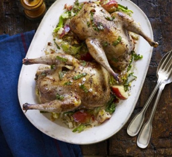 Pot-Roast Pheasant With Cider & Bacon