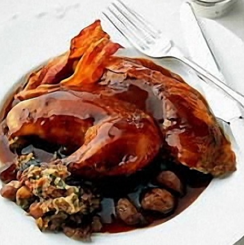 Roast Pheasant With Chestnut Stuffing 