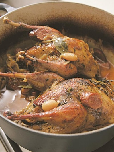 Pot-Roast Pheasant With Chorizo, Butter Beans and Parsley