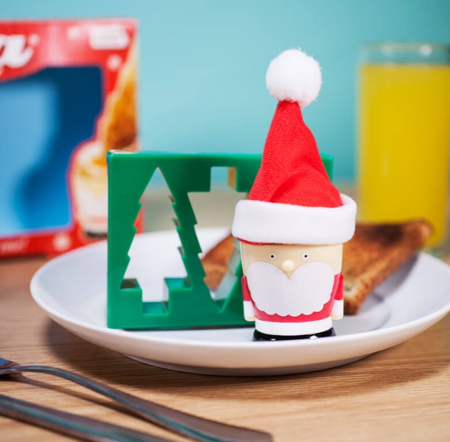Santa Egg Cup And Toast Cutter