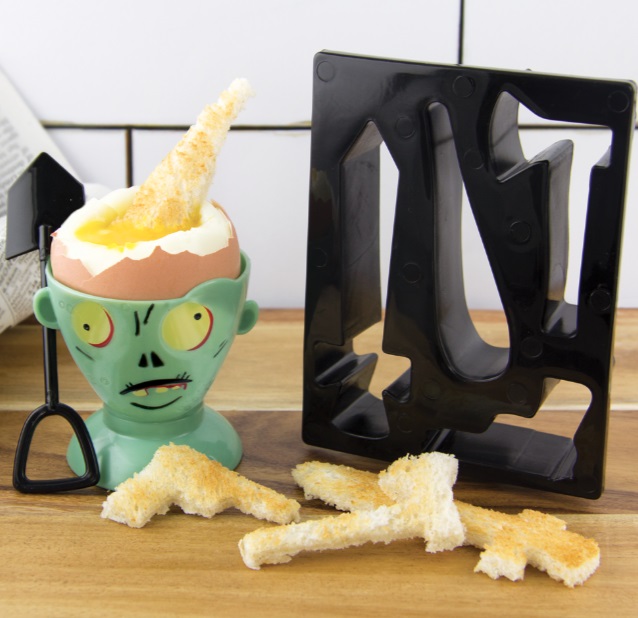 Zombie Egg Cup And Toast Cutter Set