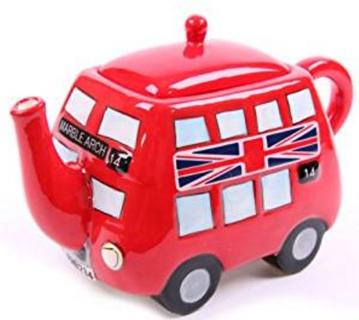 Red Double Decker Bus Teapot