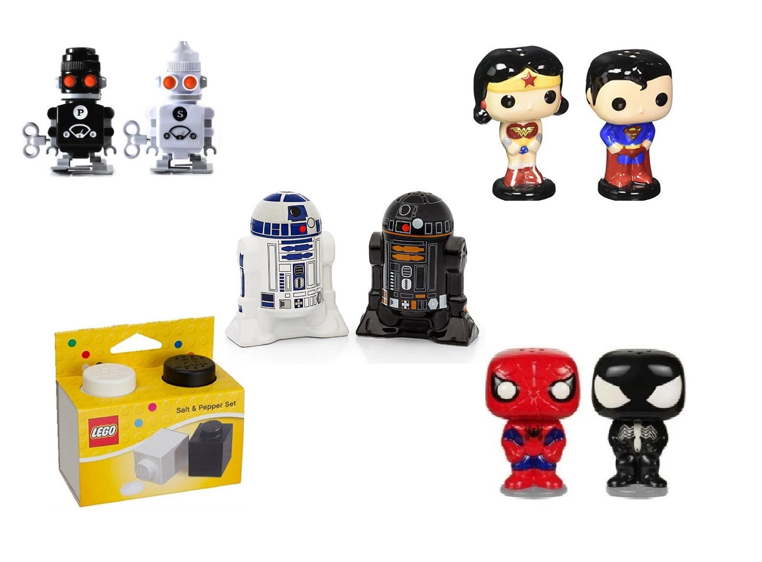 Top 10 Amazing, Nerdy and Unusual Salt & Pepper Shakers