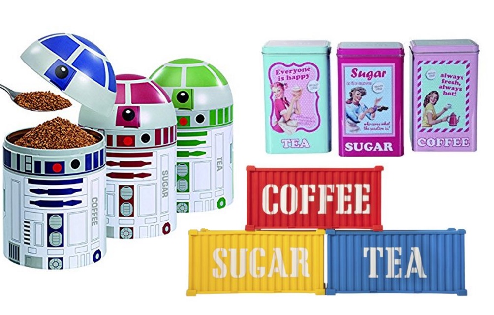 Top 10 Unusual Tea, Coffee and Sugar Kitchen Storage Container Jars