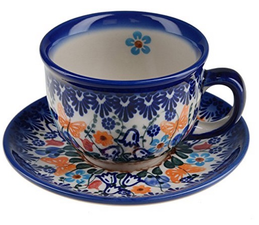 Classic Boleslawiec Pottery Tea Cup