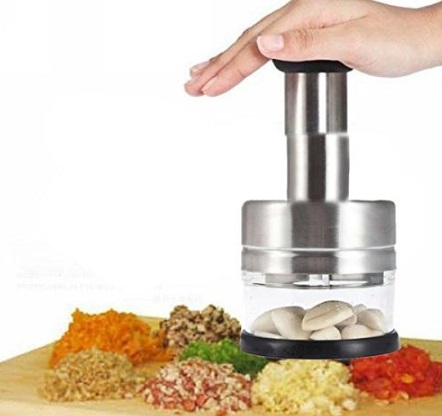 Stainless Steel Push-Down Vegetable Cutter/Dicer