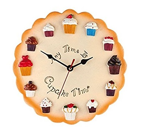 Cupcake Design Kitchen Wall Clock