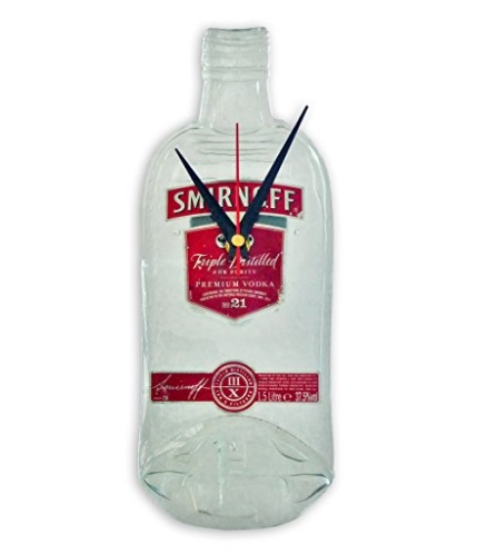 Smirnoff Vodka Bottle Kitchen Wall Clock