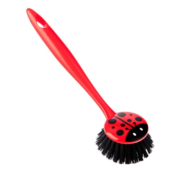 Ladybird Shaped Dish Scrubbing Brush