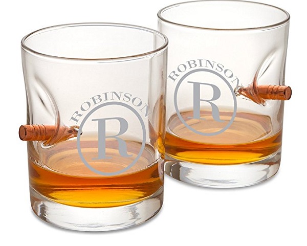 Personalized Lowball Bullet Whiskey Glass