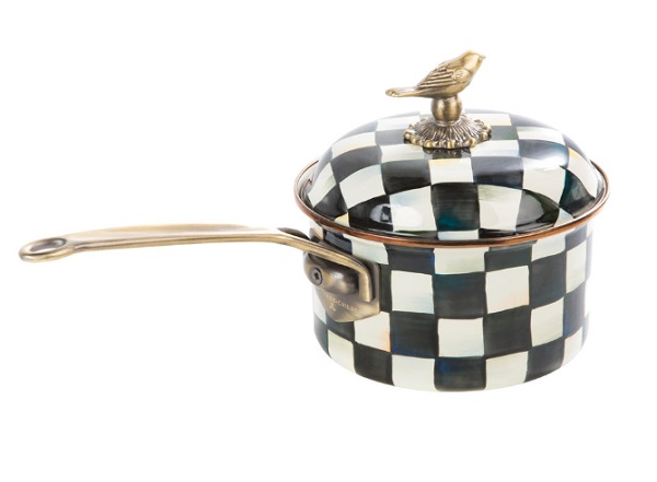 Courtly Check Enamel Saucepans