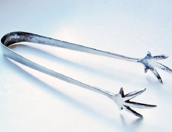 Jack Frost Silver Plated Kitchen Tongs