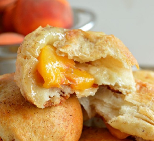 Peach Pie Biscuit Bombs