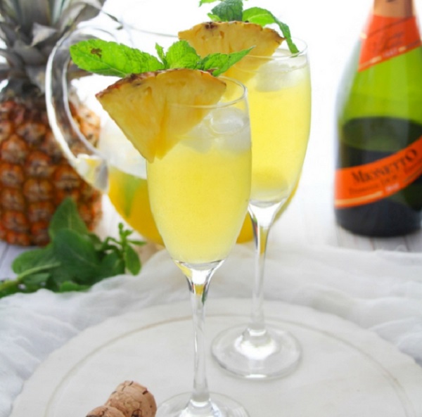 Pineapple Prosecco Party Punch