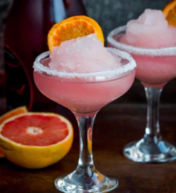 Frozen Pink Grapefruit Prosecco Cocktail