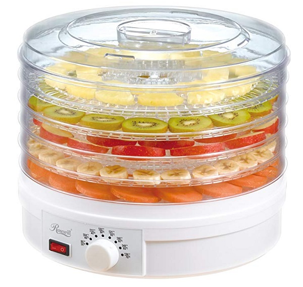 Rosewill Countertop Electric 5 Tier Fruit, Veg and Herb Dehydrator