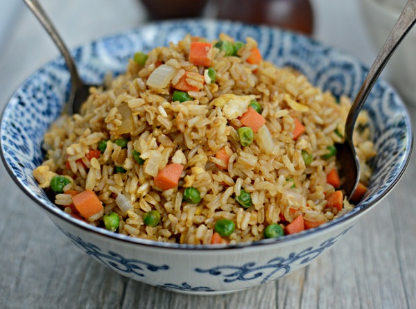 Spicy Vegetable Egg Fried Rice