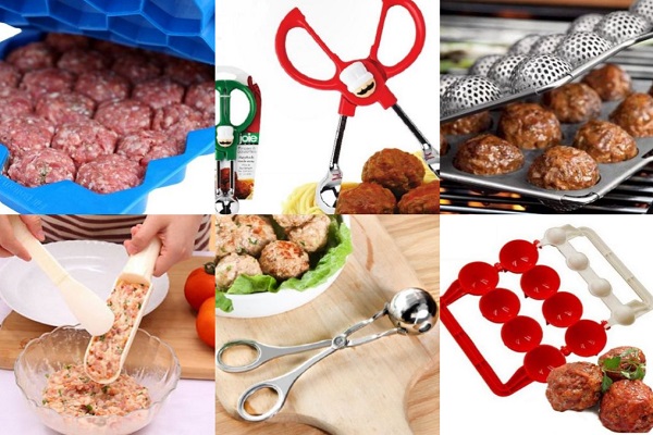 1PC Plastic Meatball Maker Spoon Burger Gadgets Home DIY Cook UK Kitchen C4M5 