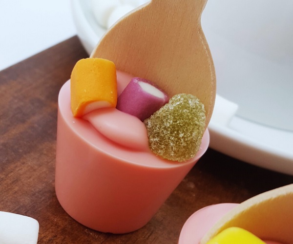 Strawberry Dolly Mixture Hot Chocolate Spoon
