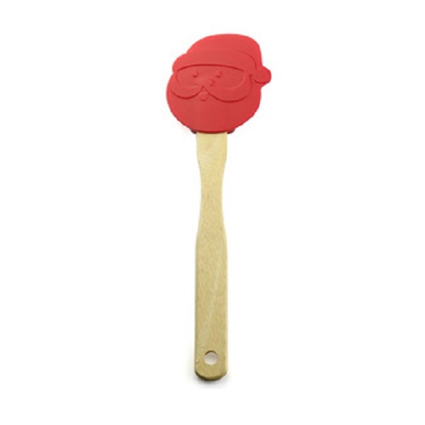 Father Christmas (Santa Claus) Silicone Spatula (With Wooden Handle)