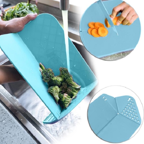 Foldable Chopping Board With Drainer