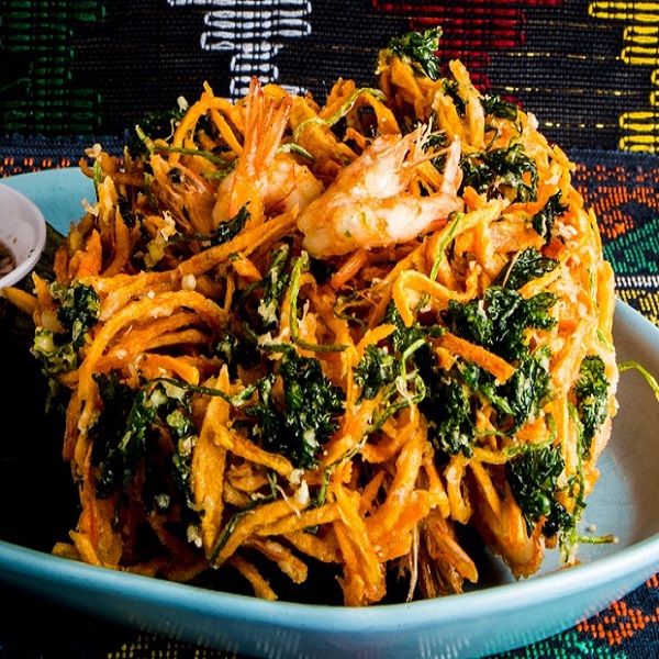 Shredded Sweet Potato and Carrot Fritters