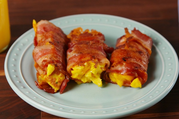 Bacon, Egg and Cheese Roll-Ups