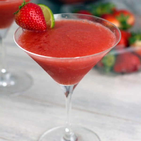 Strawberry Cosmopolitan Frozen Cocktail