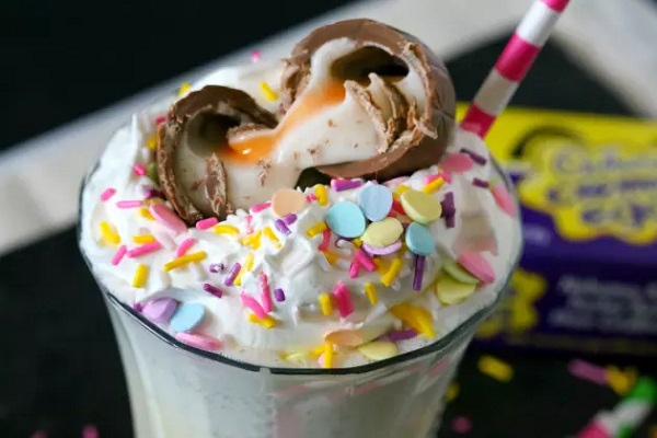Boozy Cadbury Creme Egg Milkshake