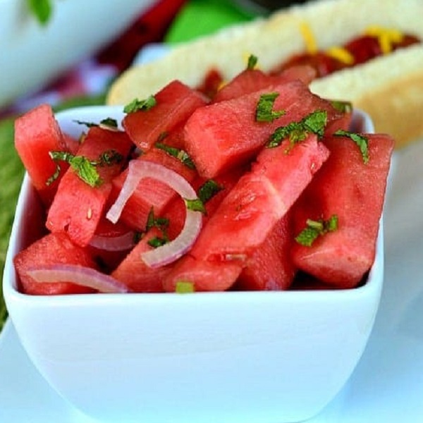 Balsamic Watermelon Salad
