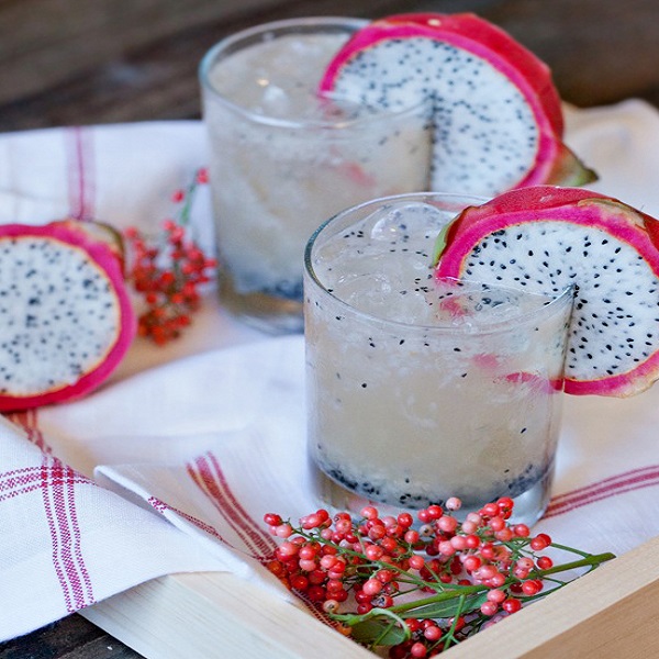 Dragon Fruit Holiday Cocktail