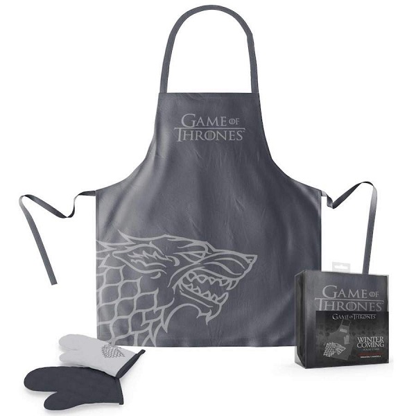 Game of Thrones Stark Apron and Oven Mitt Set