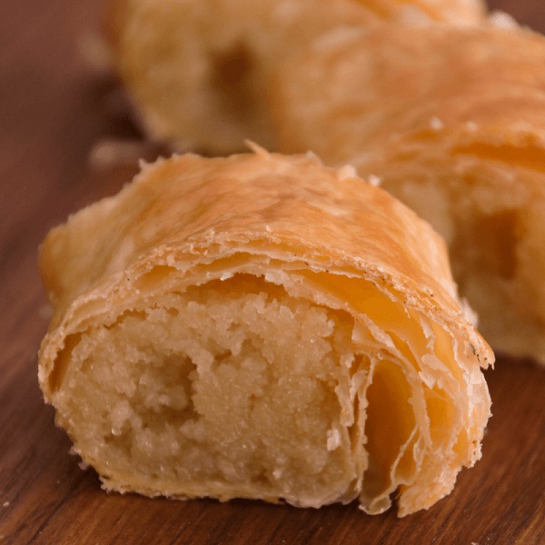 Traditional Dutch Banketstaaf (Almond Puff Pastry)