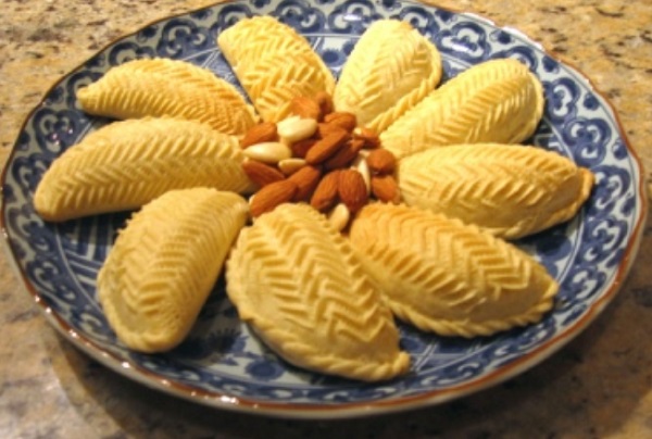 Traditional Azerbaijani Shekerbura (Sweet Pastry)