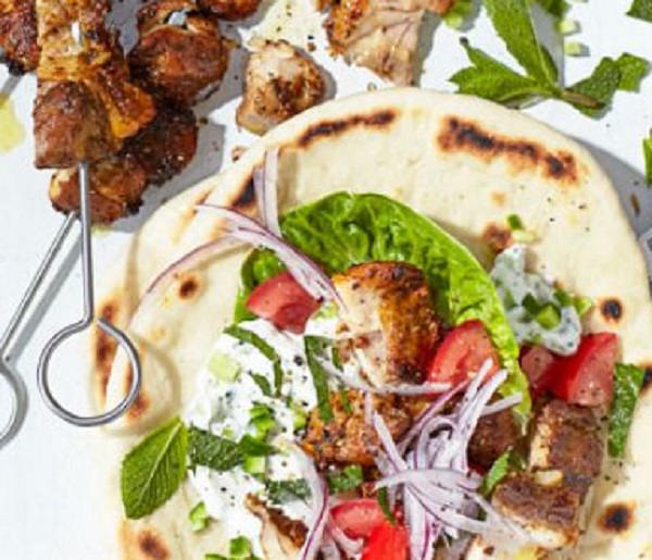 Traditional Cypriot Chicken Souvlaki (Spiced Kebabs)