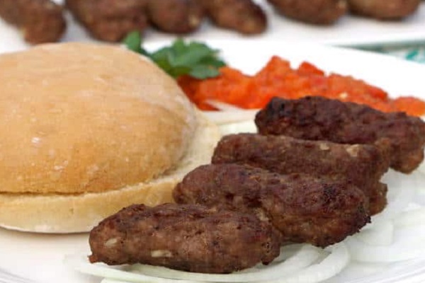 Traditional Montenegrin Cevapi (Grilled Sausages)