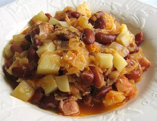 Traditional Slovenian Jota (Bean and Sauerkraut Hotpot)