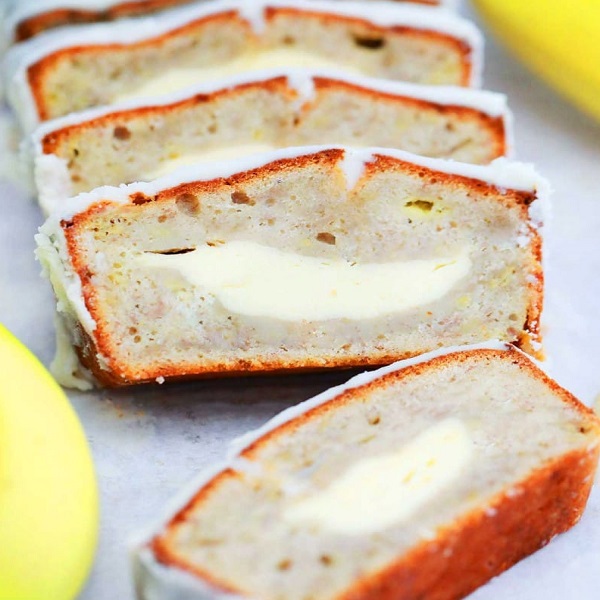 Banana Cheesecake Dessert Bread