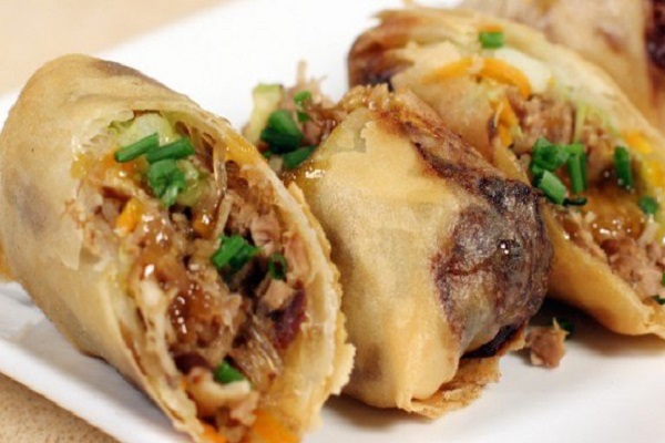 Boudro's Roasted Duck Spring Rolls