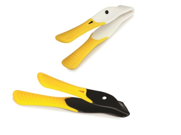 Duck Silicone Toast Tongs by Zeal